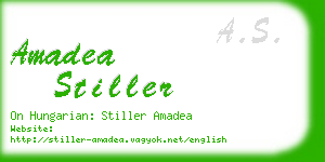 amadea stiller business card